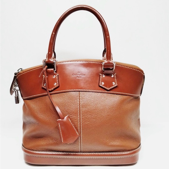 Louis Vuitton LV Hand Bag M91889 Lockit Brown Suhali